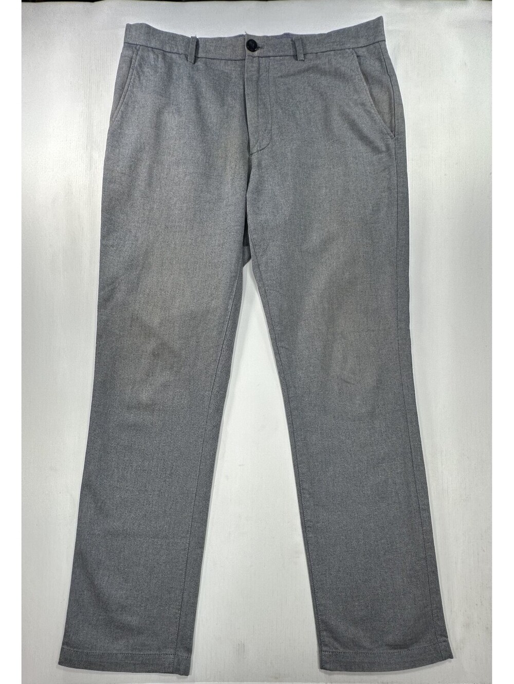 Banana Republic Kentfield Flat Dress Pants Gray Mens 34/32